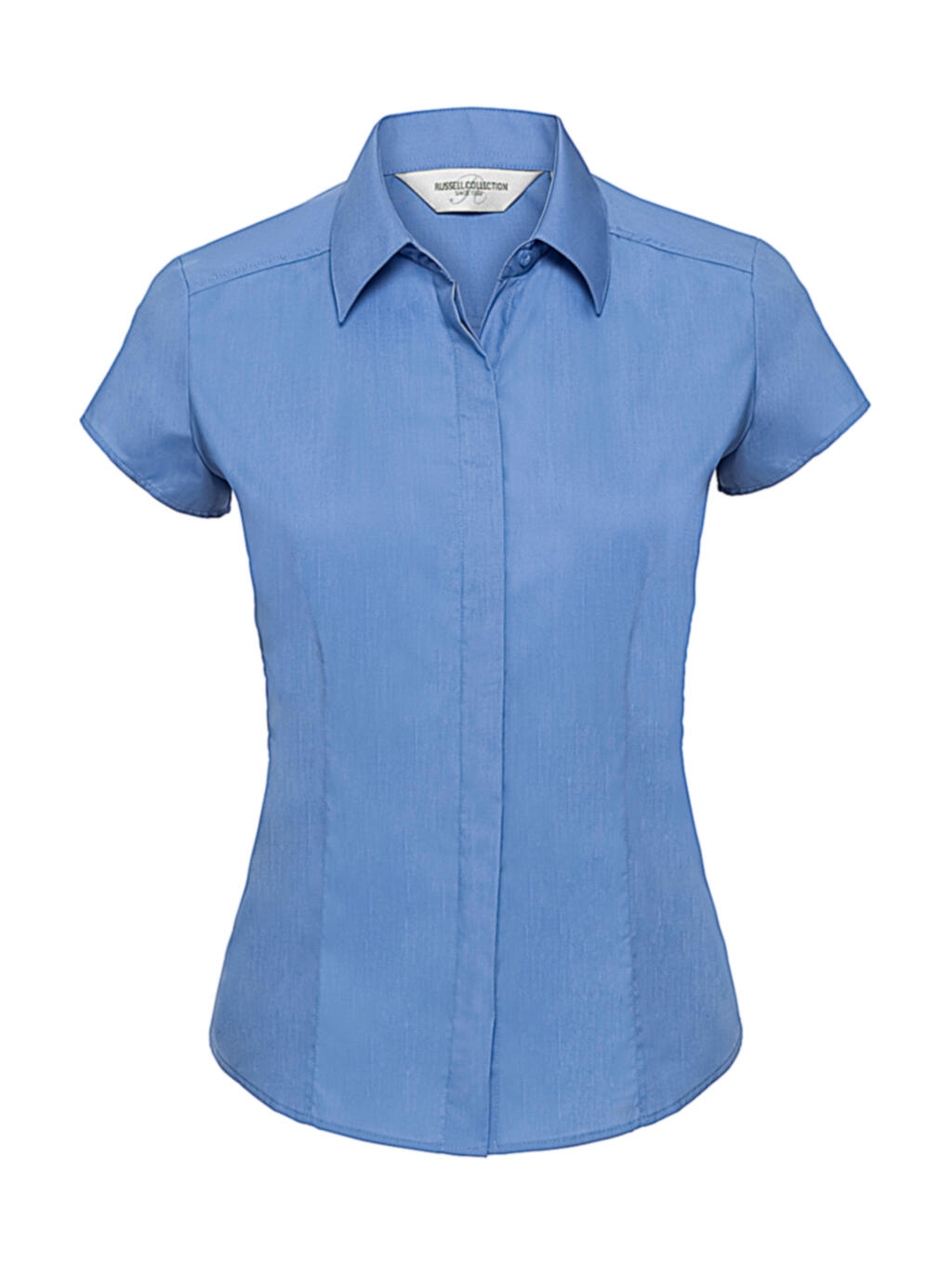 Kurzarm-Popelinehemd für Damen - CP – Corporate Blue
