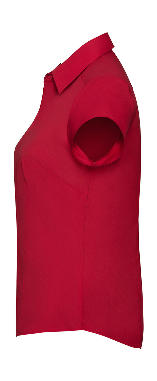 Kurzarm-Popelinehemd für Damen