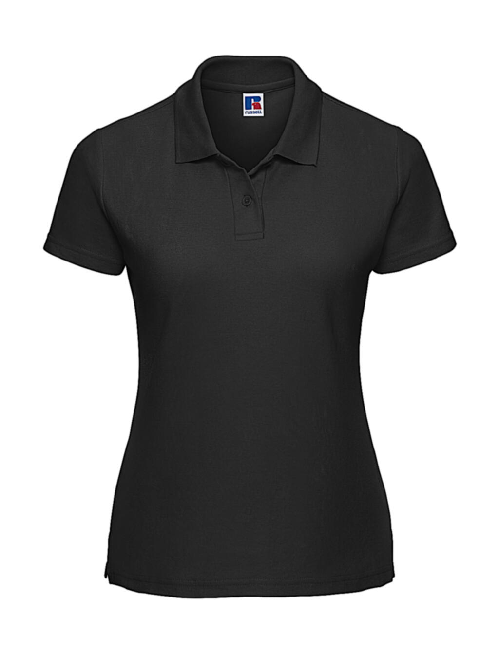 Klassisches Damen-Polo aus Baumwollmischgewebe - 36 - Schwarz
