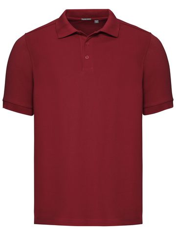 Tailliertes Stretch-Polohemd für Herren - CR – Klassisches Rot