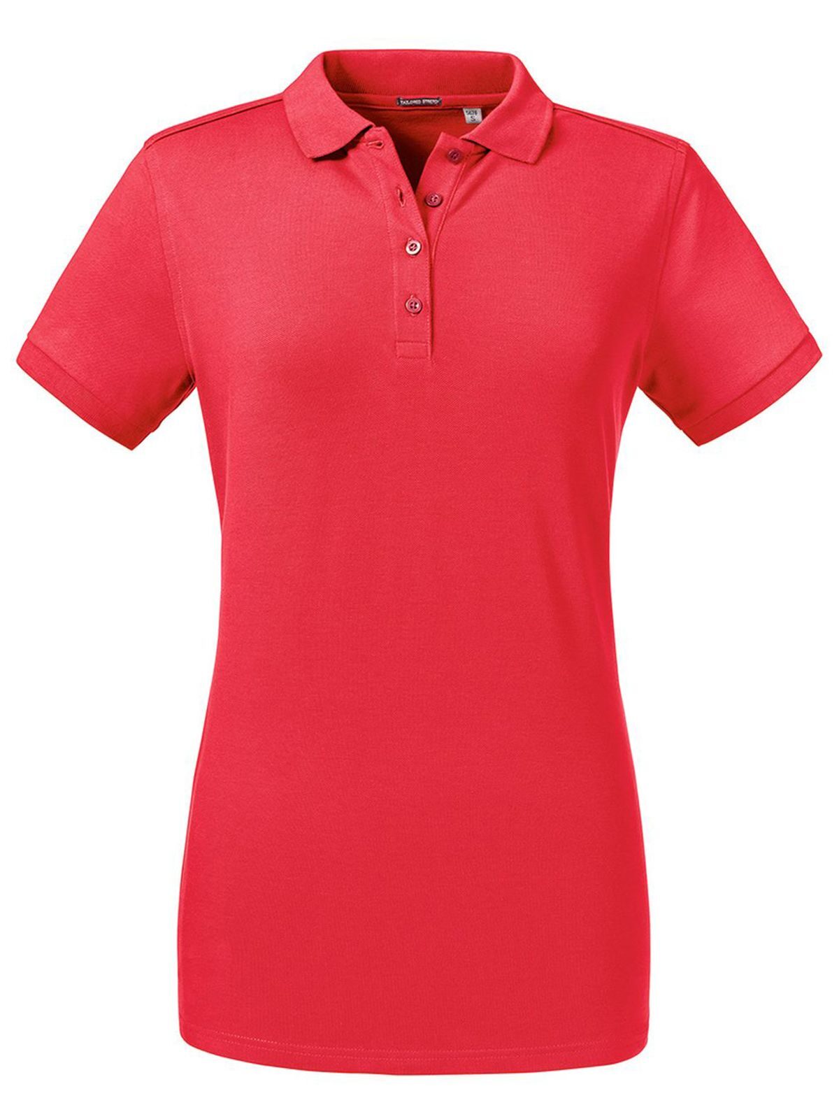 Tailliertes Stretch-Polo für Damen - CR - CR – Klassisches Rot