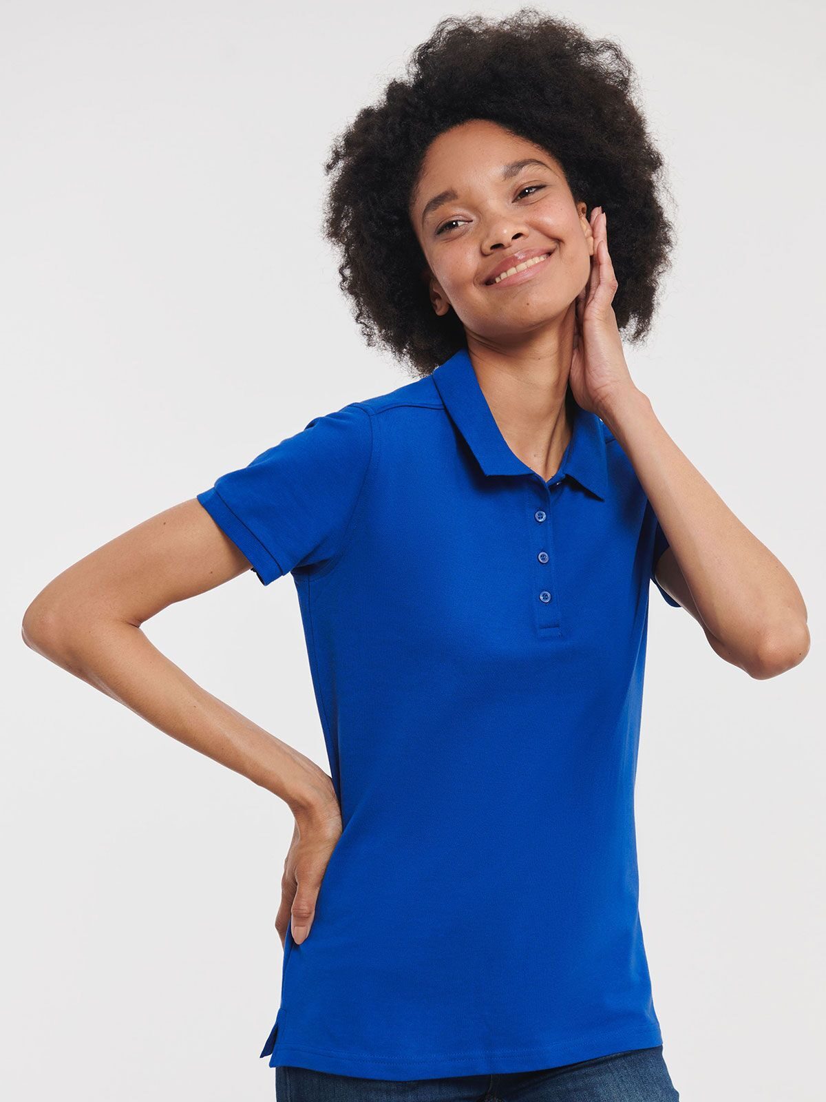 Tailliertes Stretch-Polo für Damen