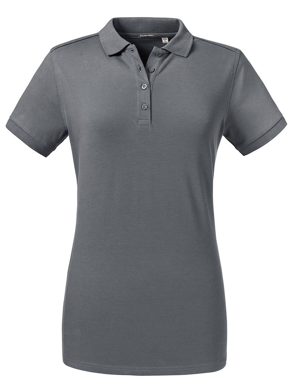 Tailliertes Stretch-Polo für Damen - CG - Konvoi Grau