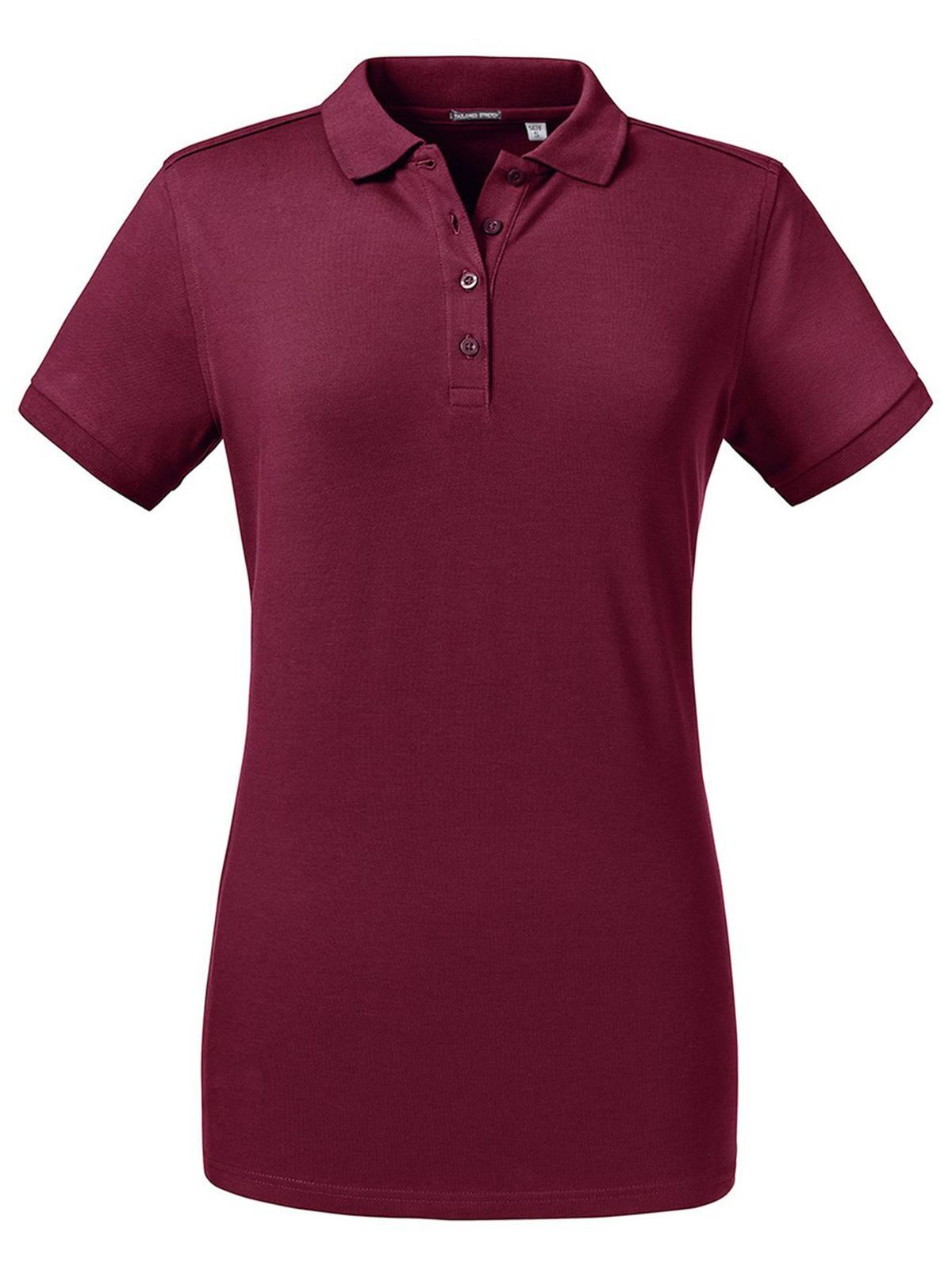 Tailliertes Stretch-Polo für Damen - 41 - Burgund