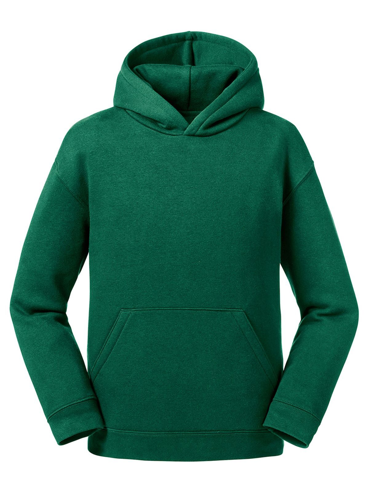 Kinder-Sweatshirt mit Kapuze - 38 - Flaschengrün