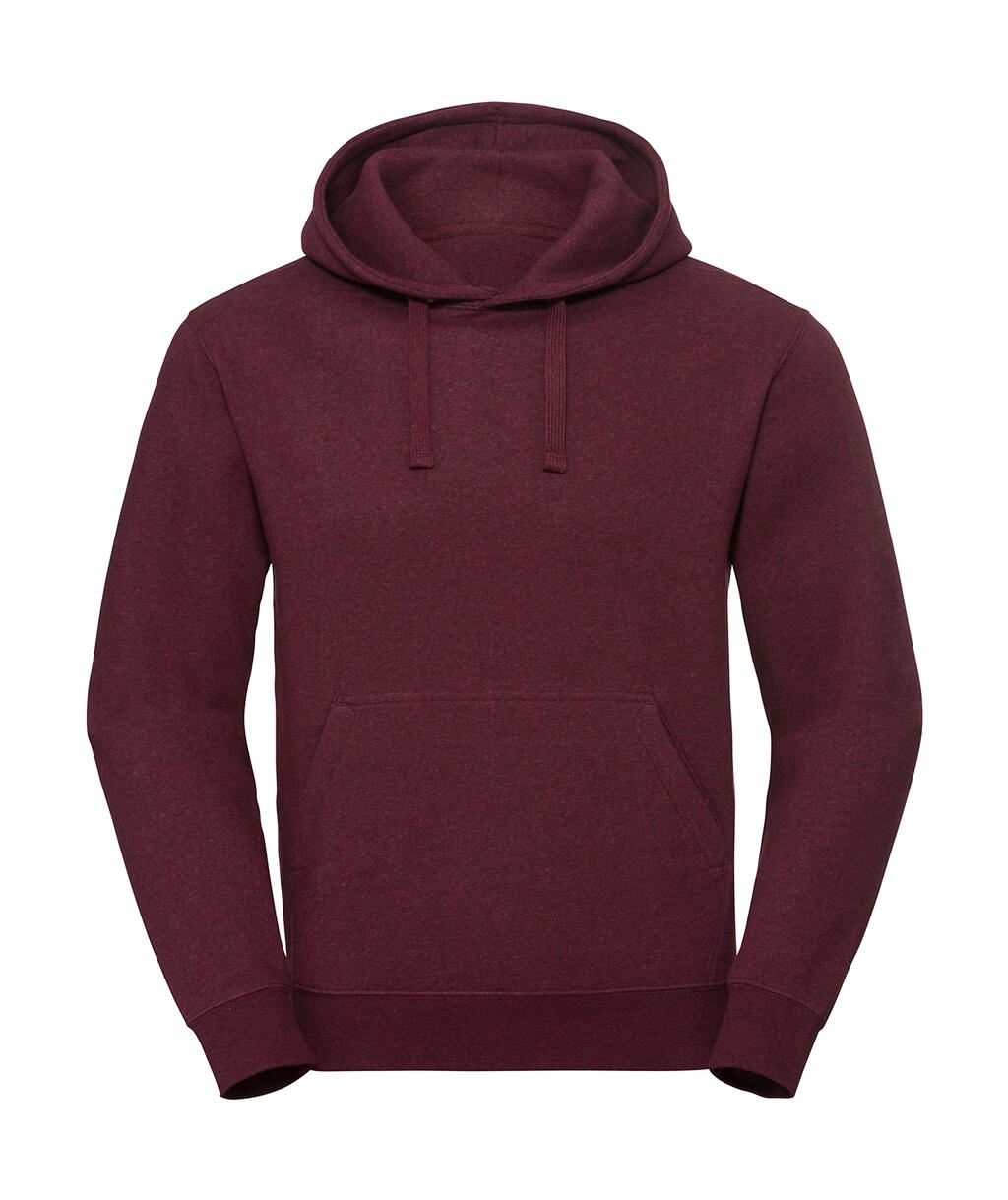 Fela Herren Authentic Melange Kapuzenpullover - BD - Burgunder Melange