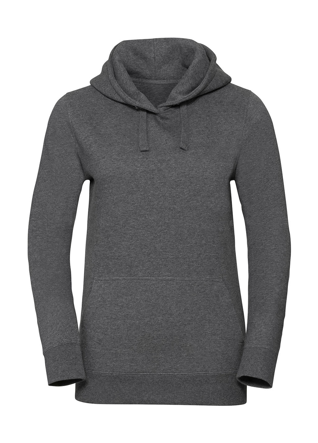 Authentisches Melange-Kapuzen-Sweatshirt für Damen - C6 - Mischung