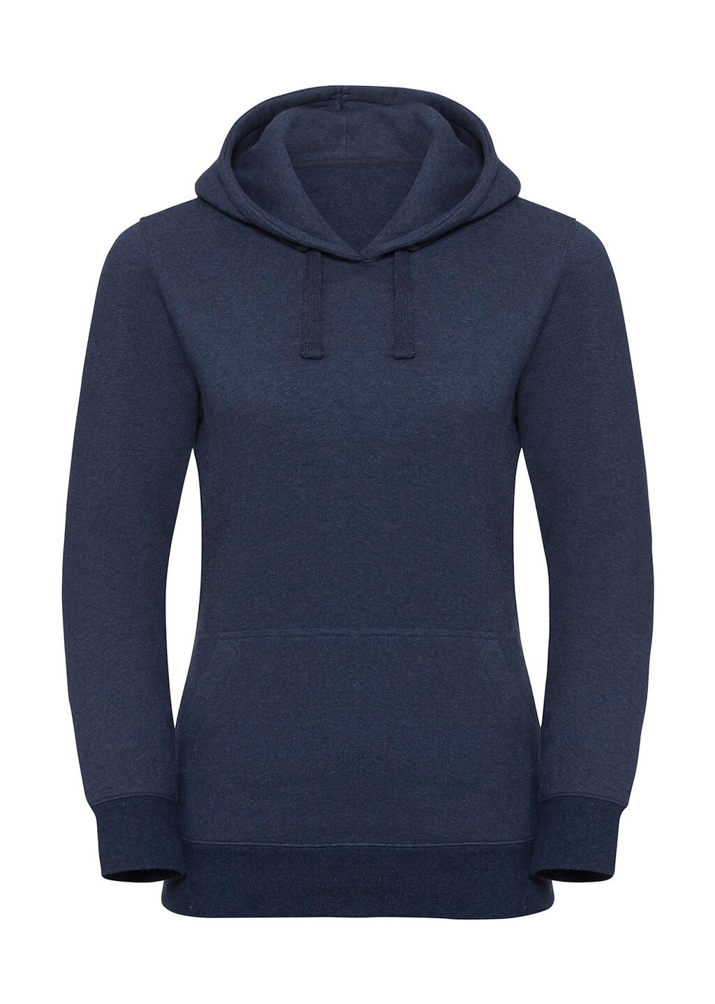 Authentisches Melange-Kapuzen-Sweatshirt für Damen - IM - Indigo Melange
