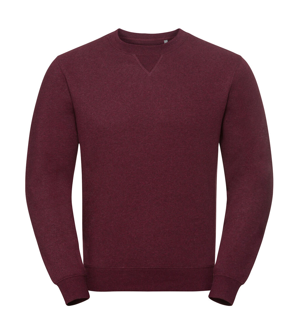 Authentisches Melange-Sweatshirt - BD - Burgunder Melange