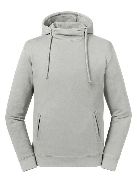 Reiner Bio-Hoodie mit hohem Kragen - BK - Stein