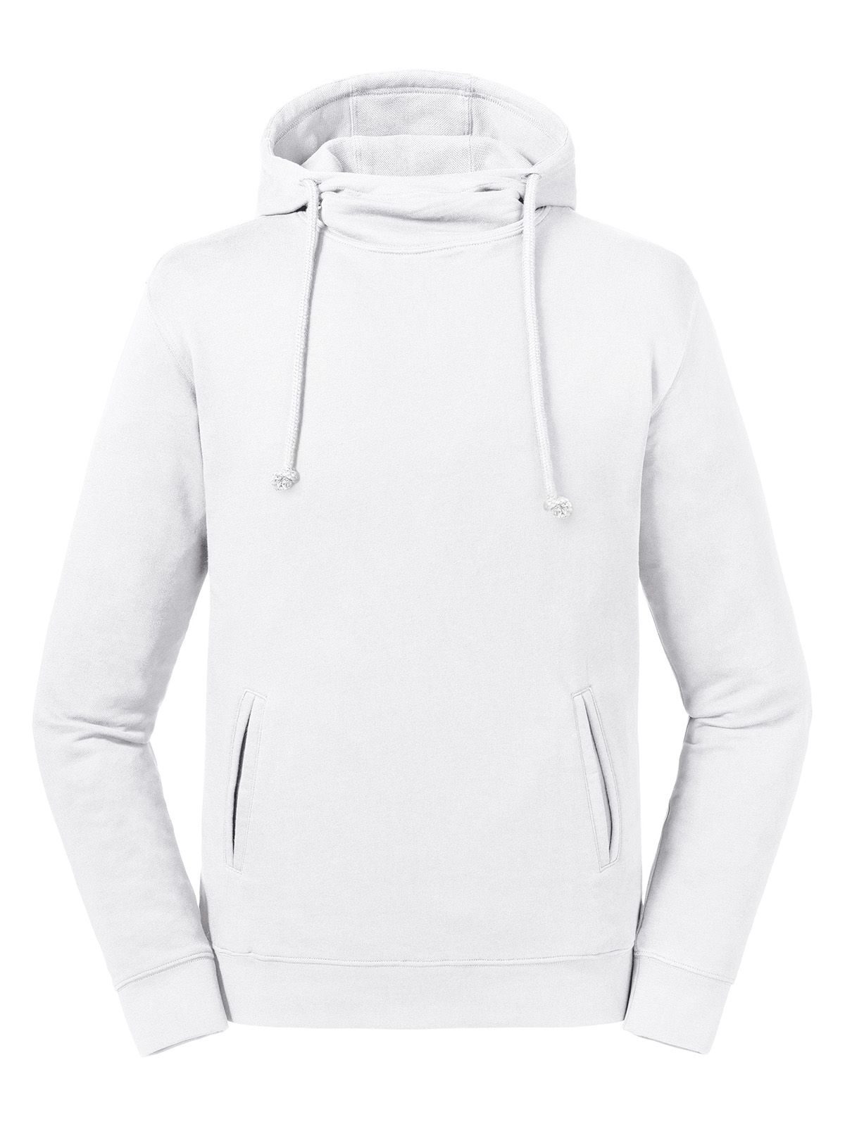 Reiner Bio-Hoodie mit hohem Kragen - 30 - Weiß