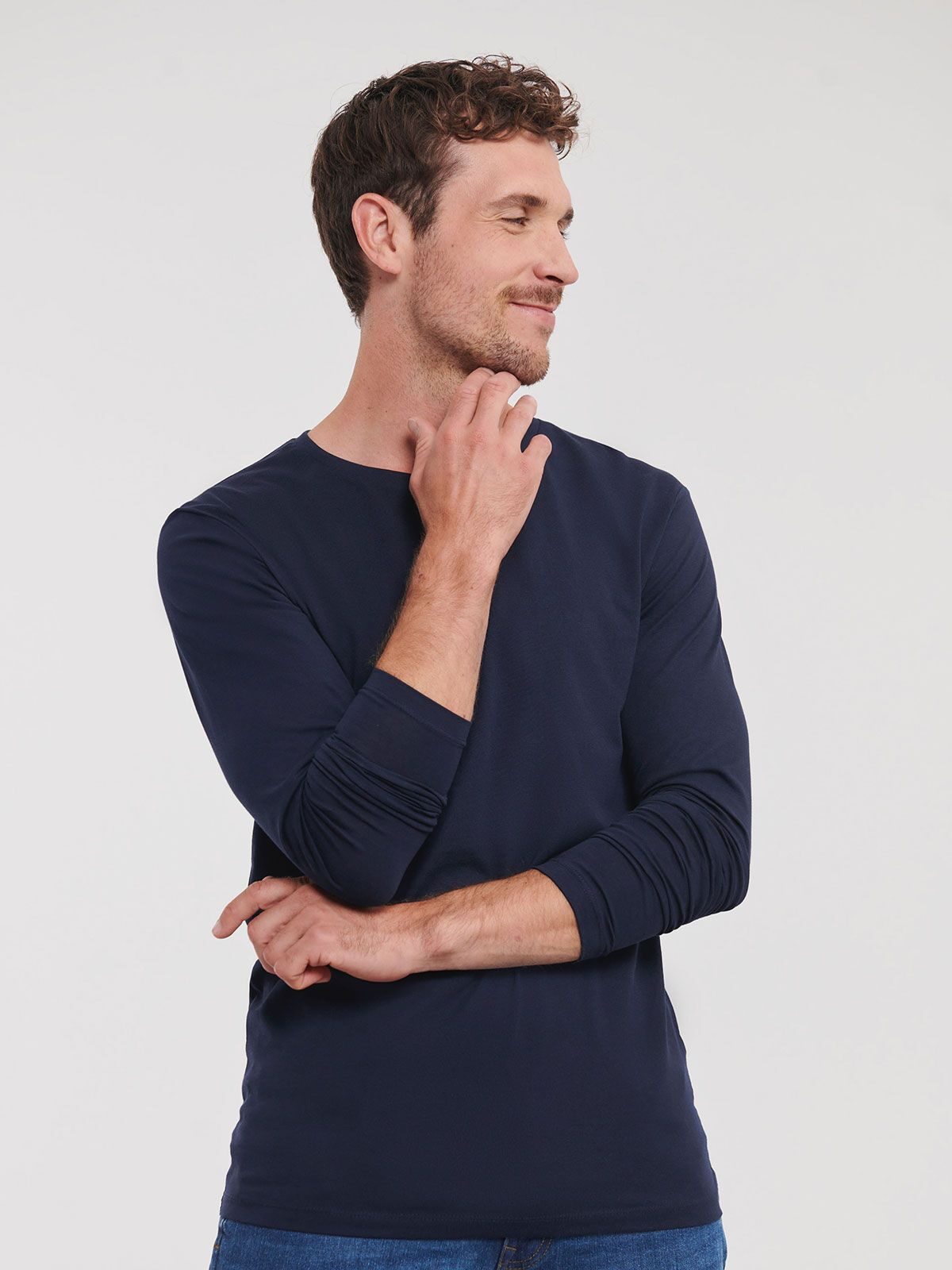 Herren Langarmshirt aus reiner Bio-Baumwolle NEU