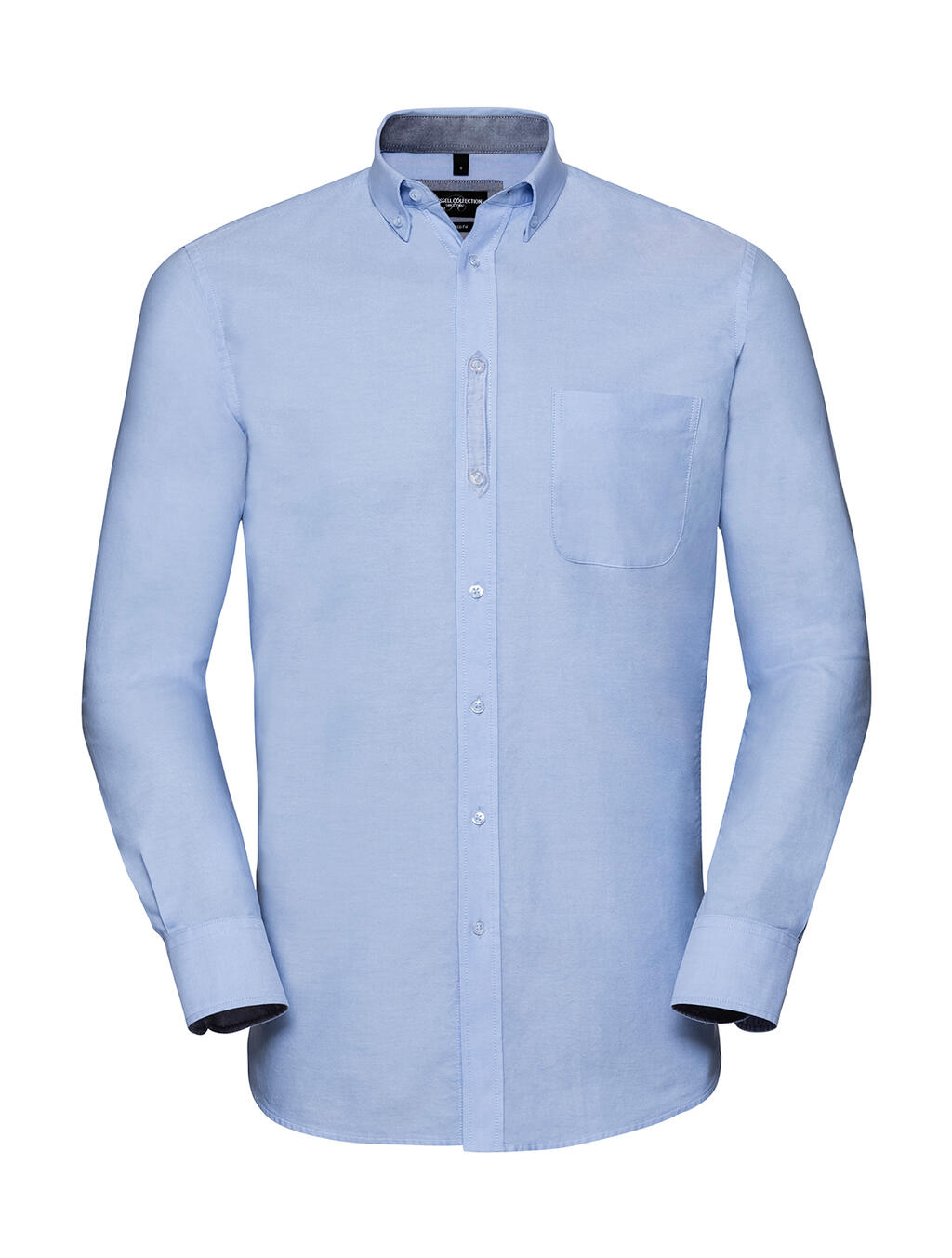 LS Tailored Washed Oxford Shirt - Oxfordblau/Oxford-Marineblau