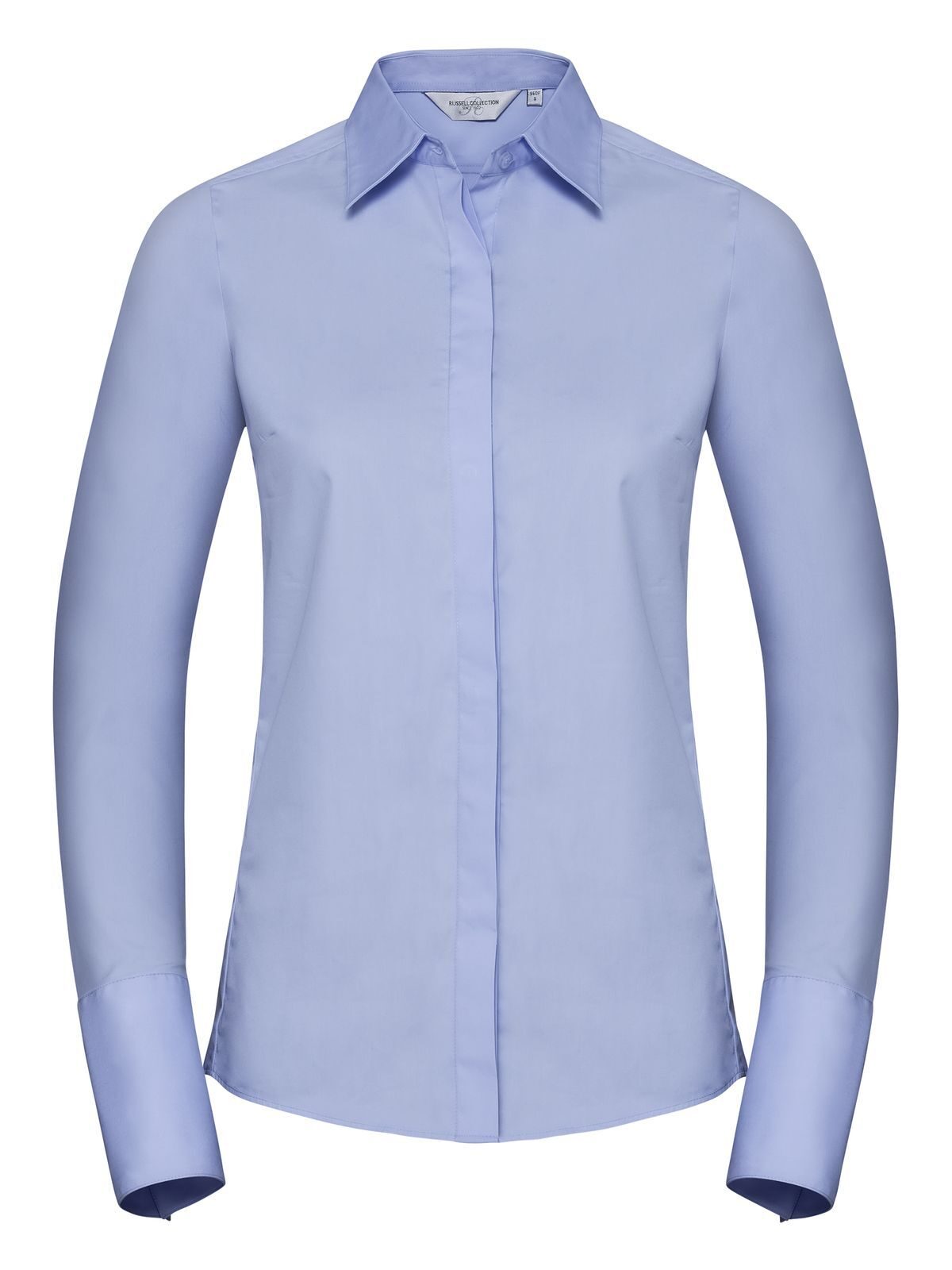 Damen Langarm-Shirt mit taillierter Passform und ultimativem Stretchanteil - BZ - Heller Himmel