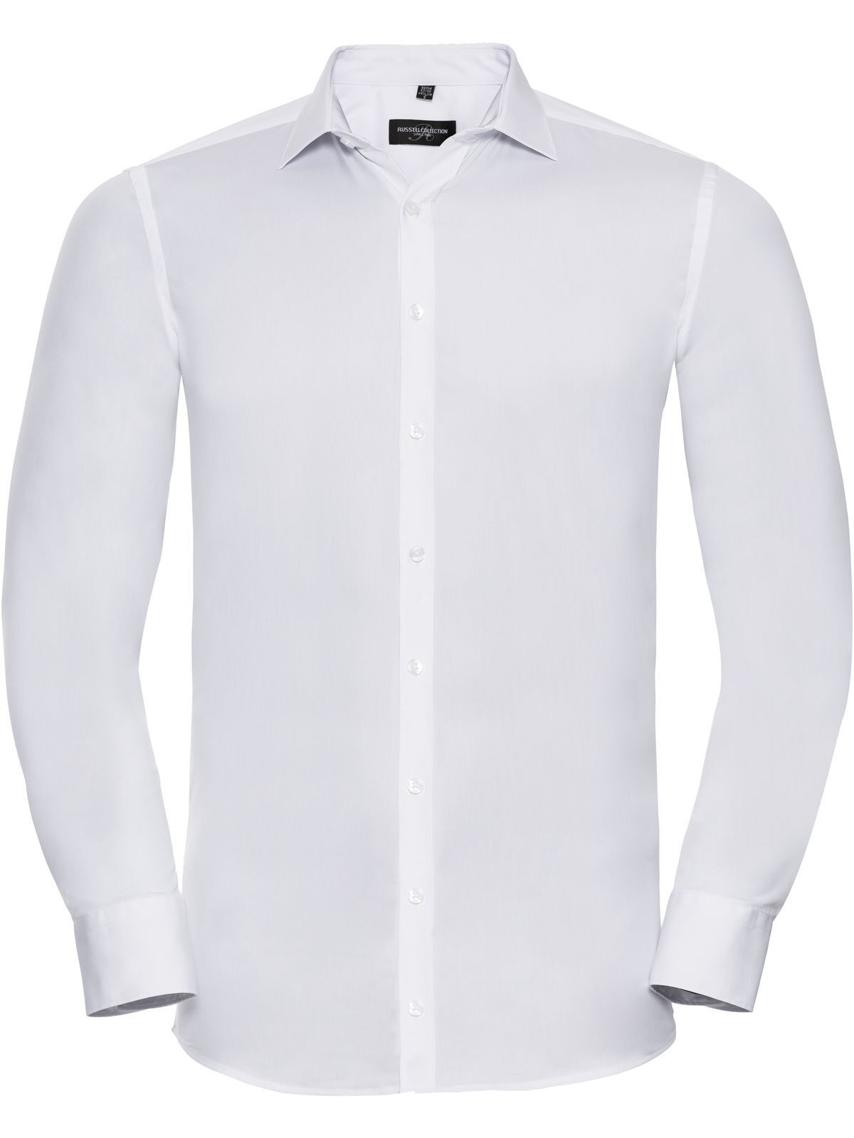 Herren Langarm-T-Shirt mit optimalem Stretchanteil - 30 - Weiß