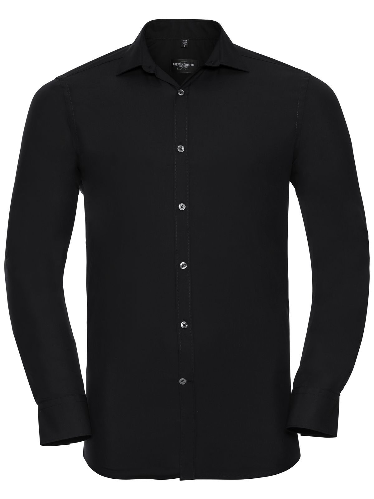 Herren Langarm-T-Shirt mit optimalem Stretchanteil - 36 - Schwarz