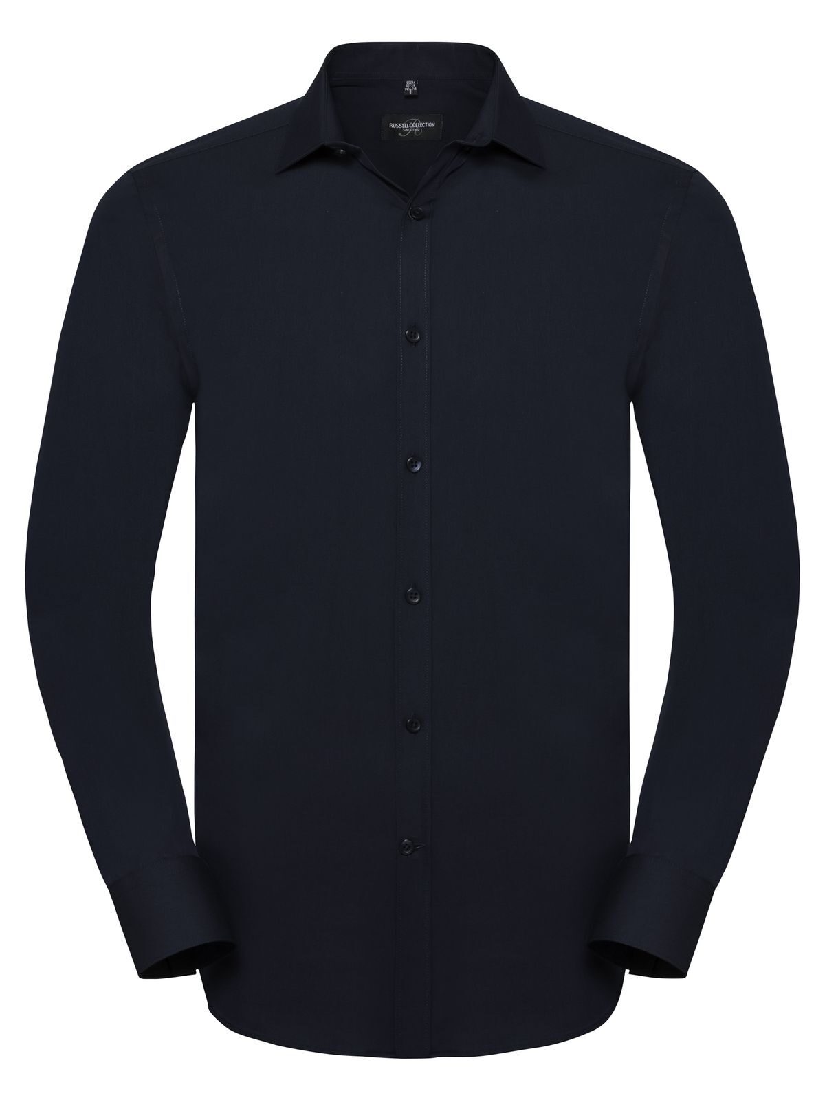 Herren Langarm-T-Shirt mit optimalem Stretchanteil - Hellblau/Oxfordblau/Weiß