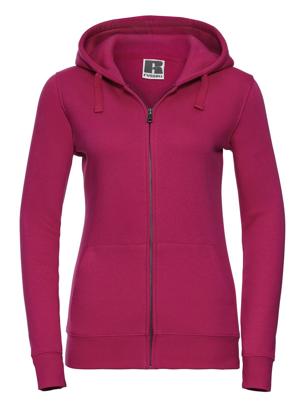 Authentische Damen-Kapuzenjacke mit Reißverschluss - 57 - Fuchsia