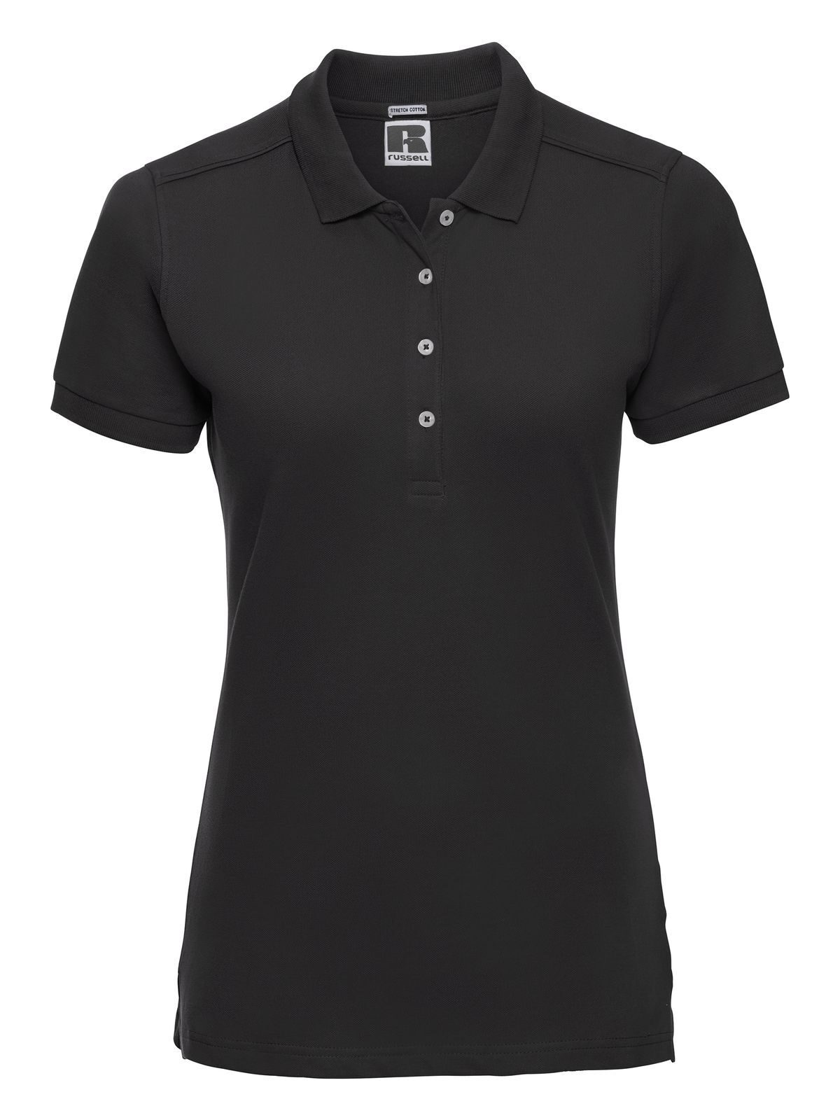 Damen-Stretch-Polohemd - 36 - Schwarz