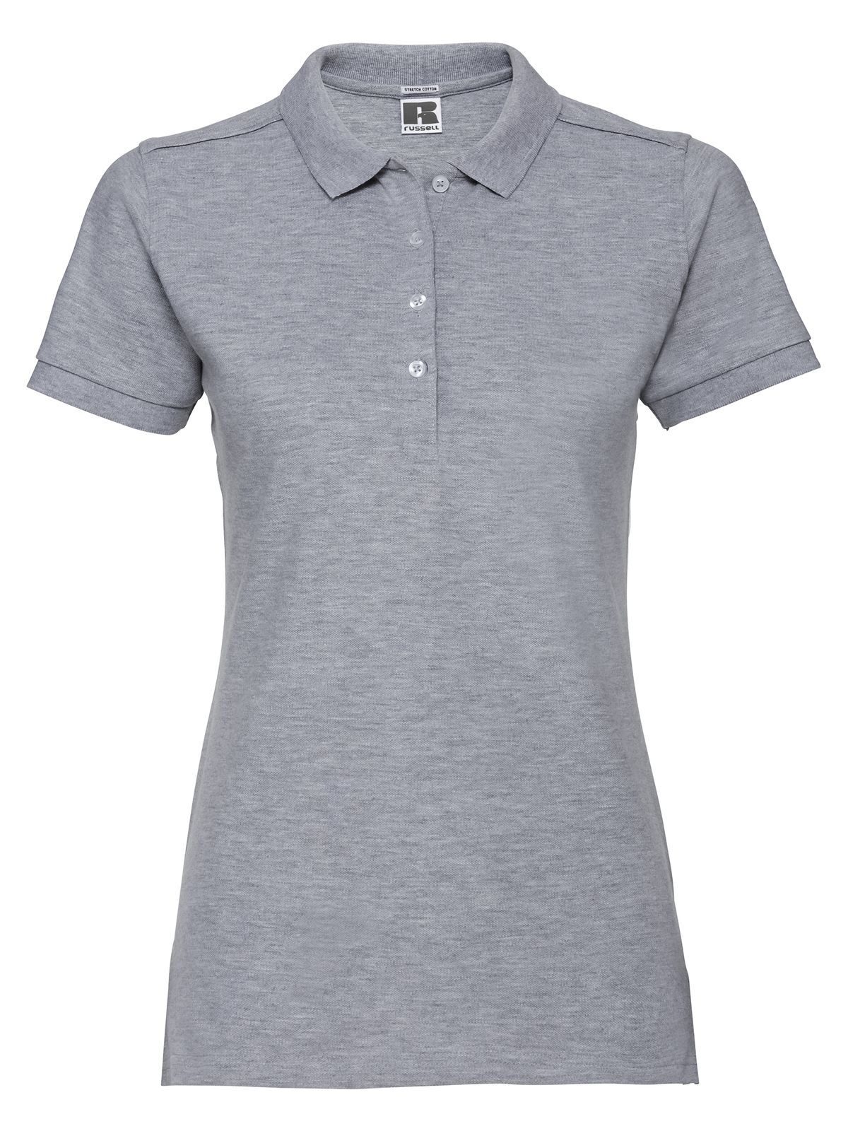 Damen-Stretch-Polohemd - L9 - Light Oxford