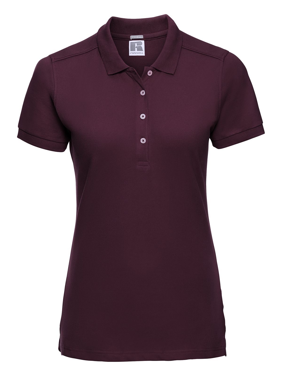 Damen-Stretch-Polohemd - 41 - Burgund
