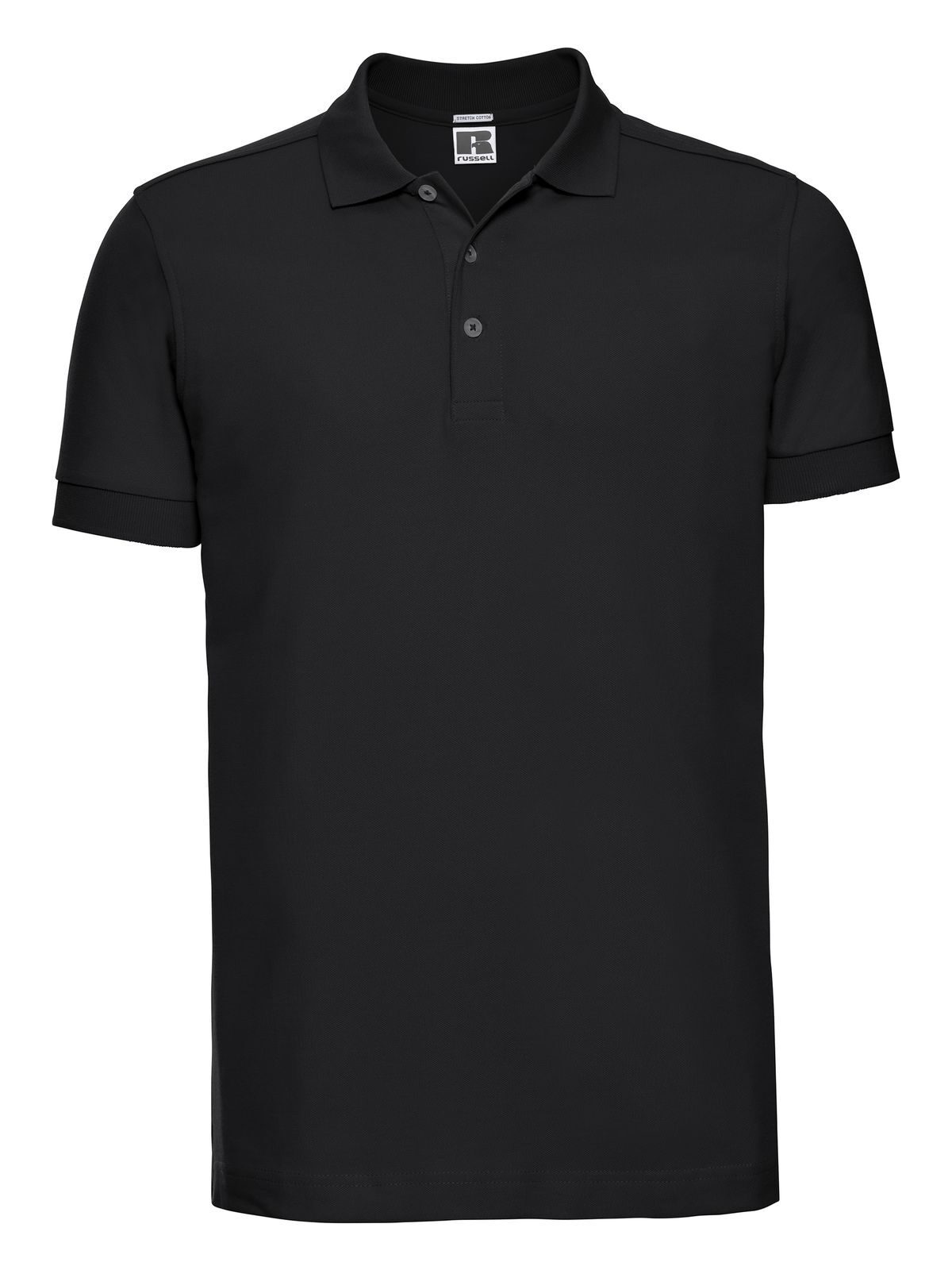 Herren-Stretch-Polohemd - 36 - Schwarz