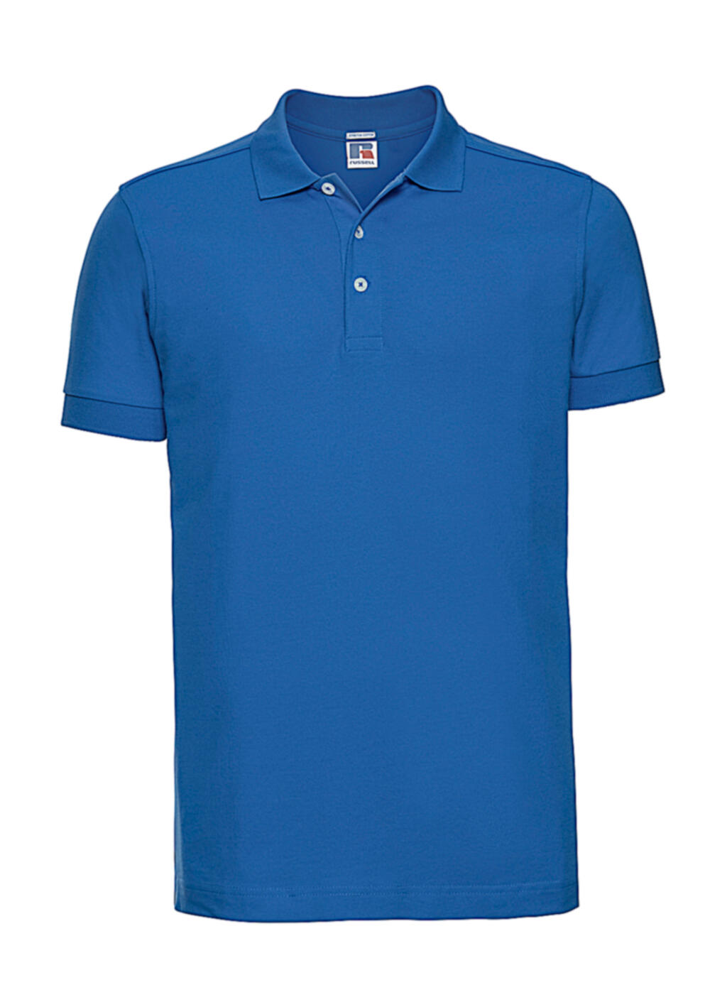 Herren-Stretch-Polohemd - Azurblau