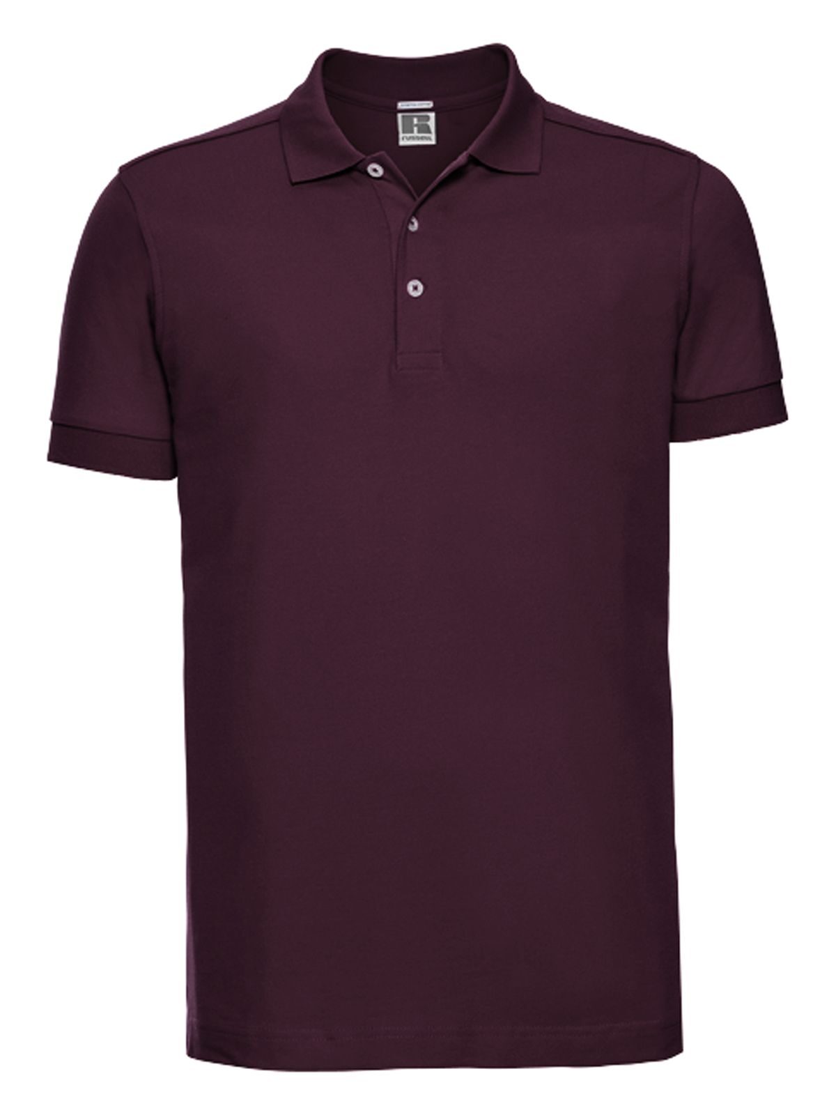 Herren-Stretch-Polohemd - 41 - Burgund