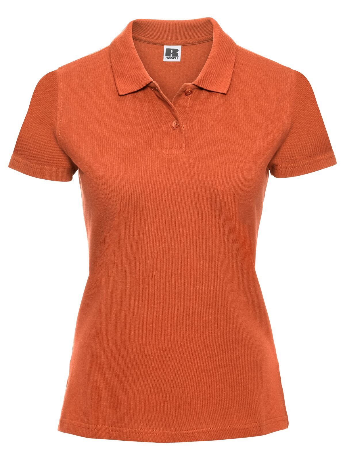 Klassisches Damen-Polo aus Baumwolle - 44 - Orange