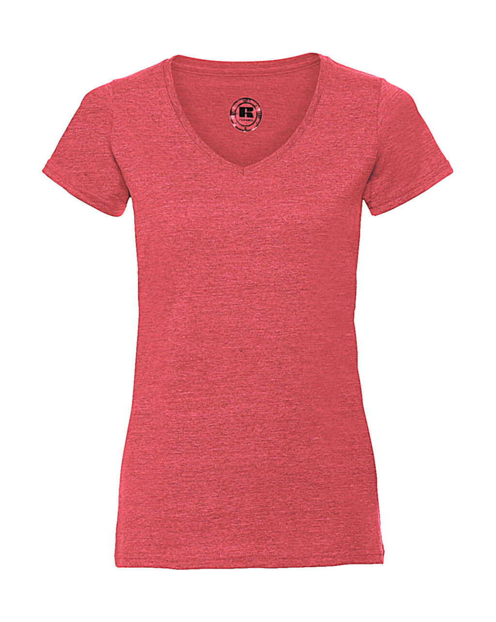 HD Damen-T-Shirt mit V-Ausschnitt - Roter Mergel