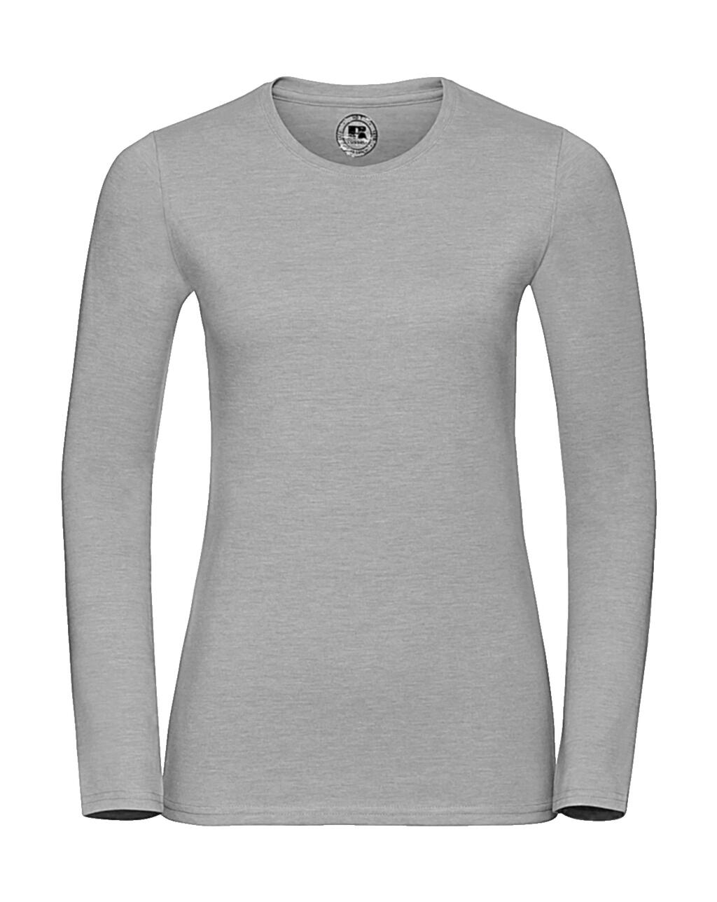 Damen HD Langarm-T-Shirt - Silbermergel