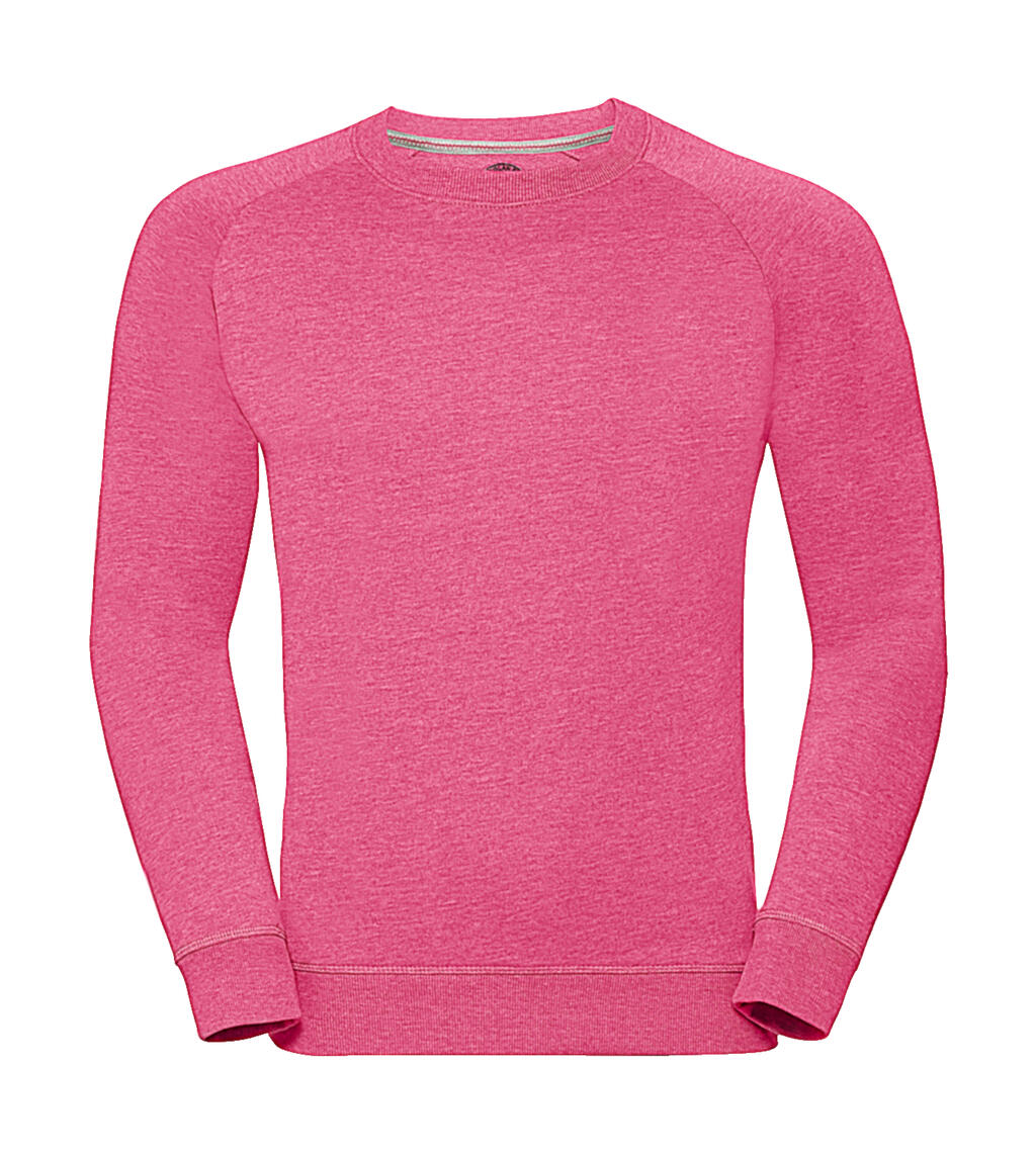 Herren-Raglan-Sweatshirt aus French Terry in HD-Qualität - 2P - Rosa Mergel