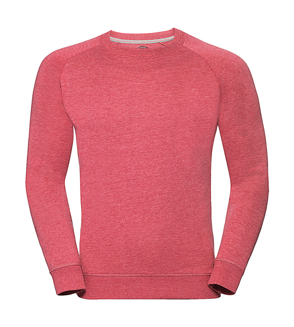 Herren-Raglan-Sweatshirt aus French Terry in HD-Qualität - RM - Roter Mergel