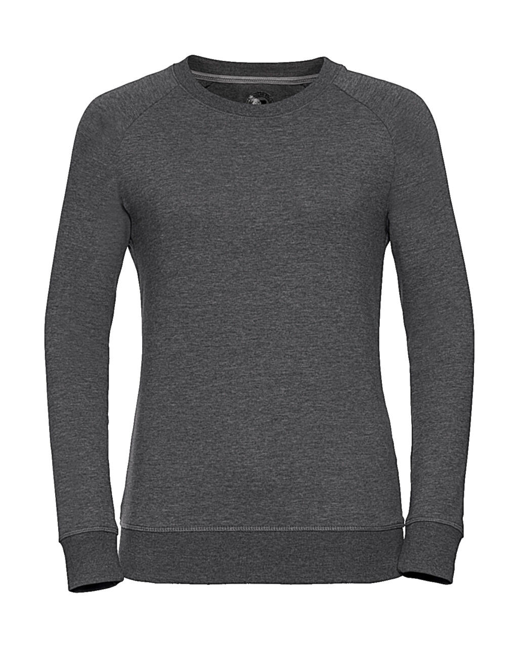 Damen-Raglan-Sweatshirt aus French Terry in HD-Qualität - Graumergel
