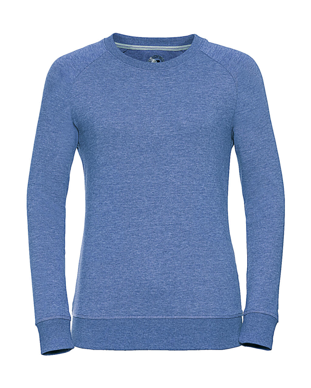 Damen-Raglan-Sweatshirt aus French Terry in HD-Qualität - Blaumergel