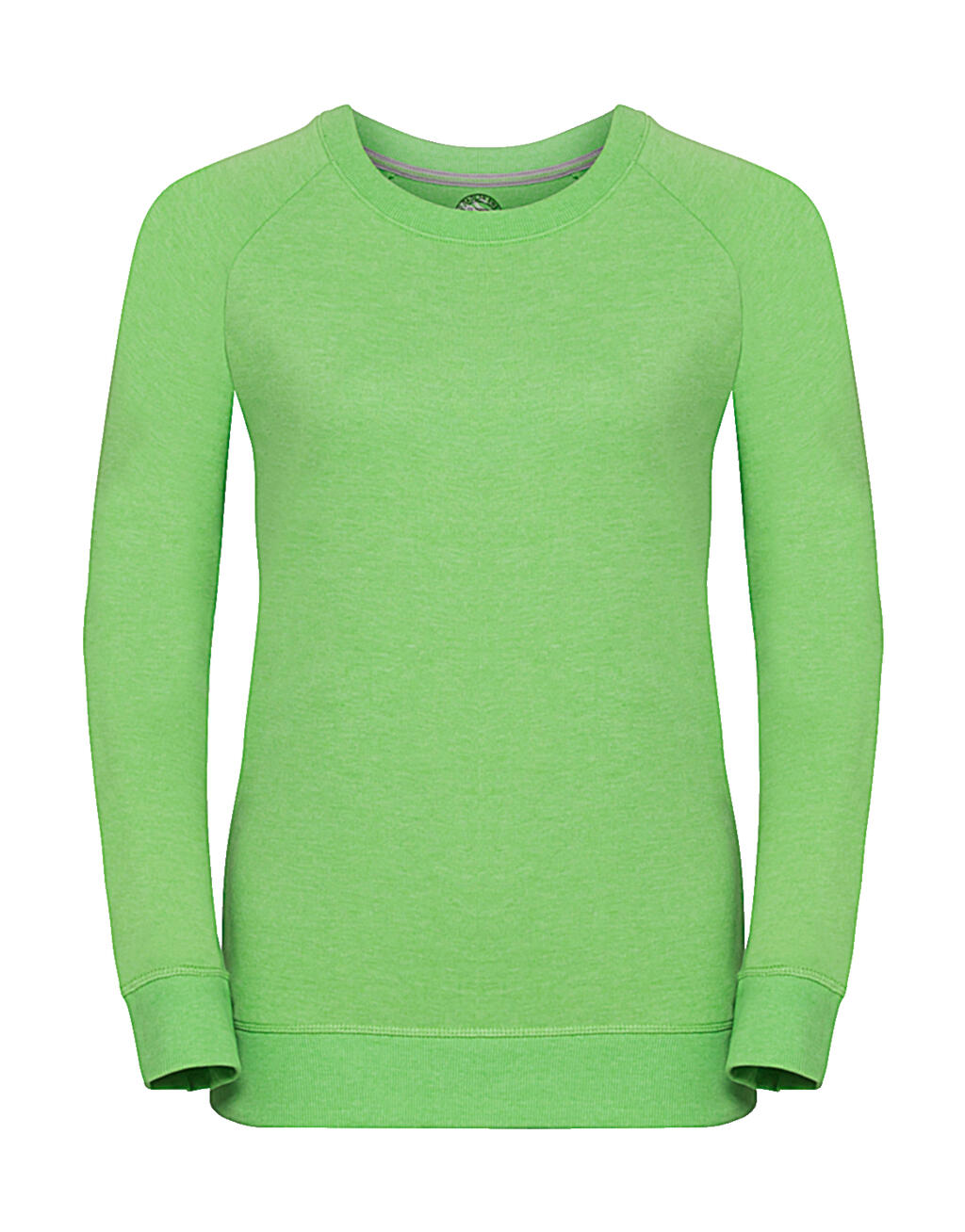 Damen-Raglan-Sweatshirt aus French Terry in HD-Qualität - Grüner Mergel