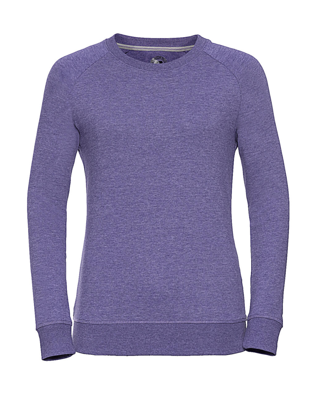 Damen-Raglan-Sweatshirt aus French Terry in HD-Qualität - Purpurmergel