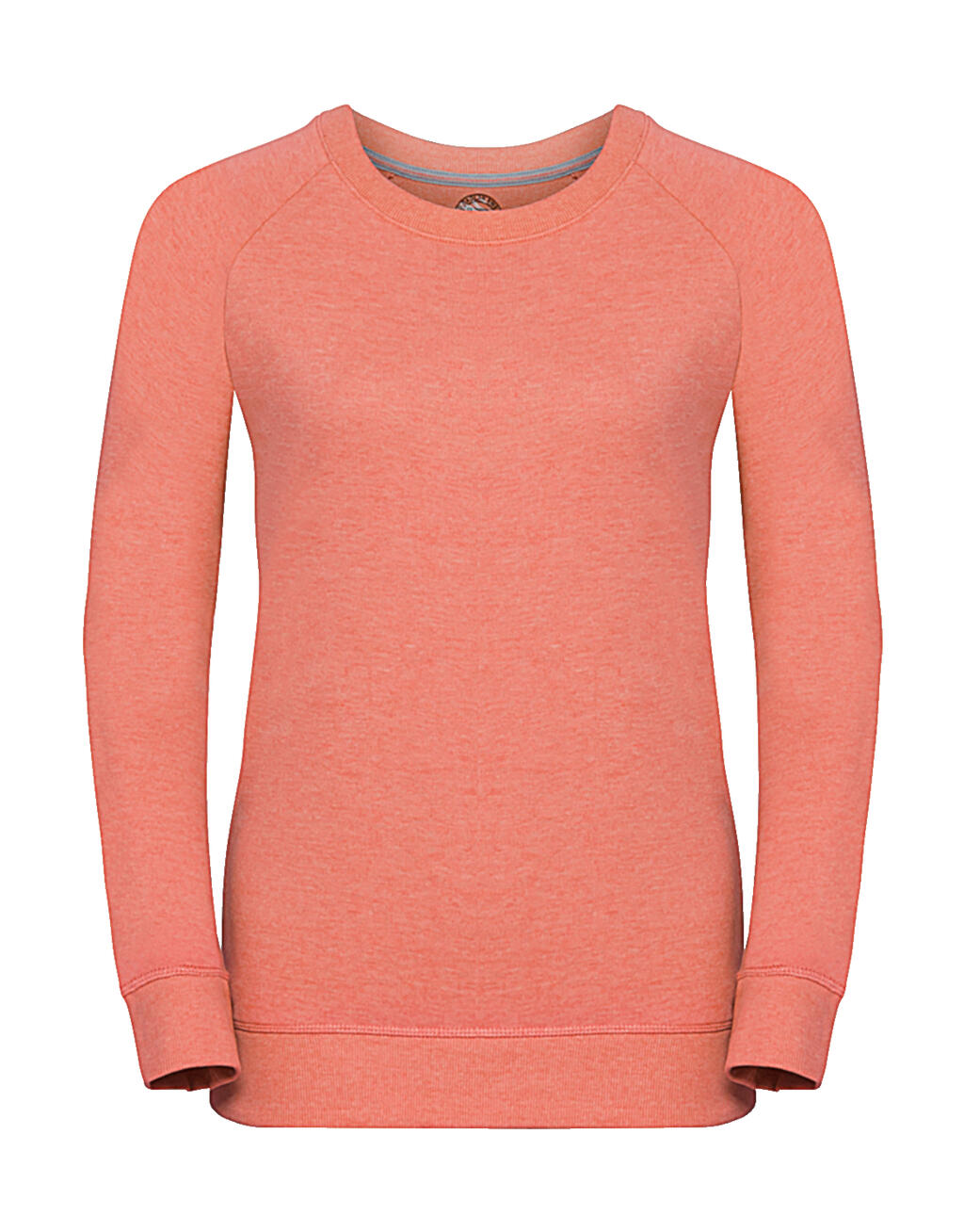Damen-Raglan-Sweatshirt aus French Terry in HD-Qualität - Korallenmergel