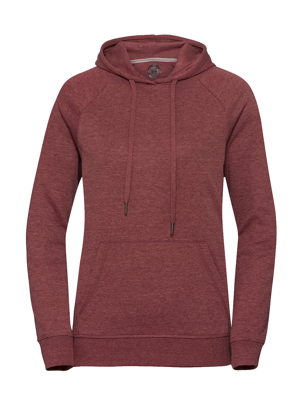 Damen-Hoodie aus französischem HD-Frottee - Kastanienbrauner Mergel