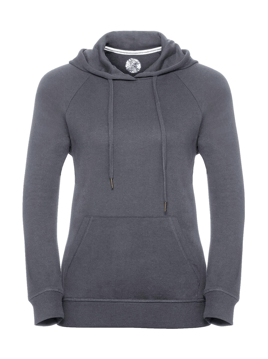 Damen-Hoodie aus französischem HD-Frottee - Konvoi Grau