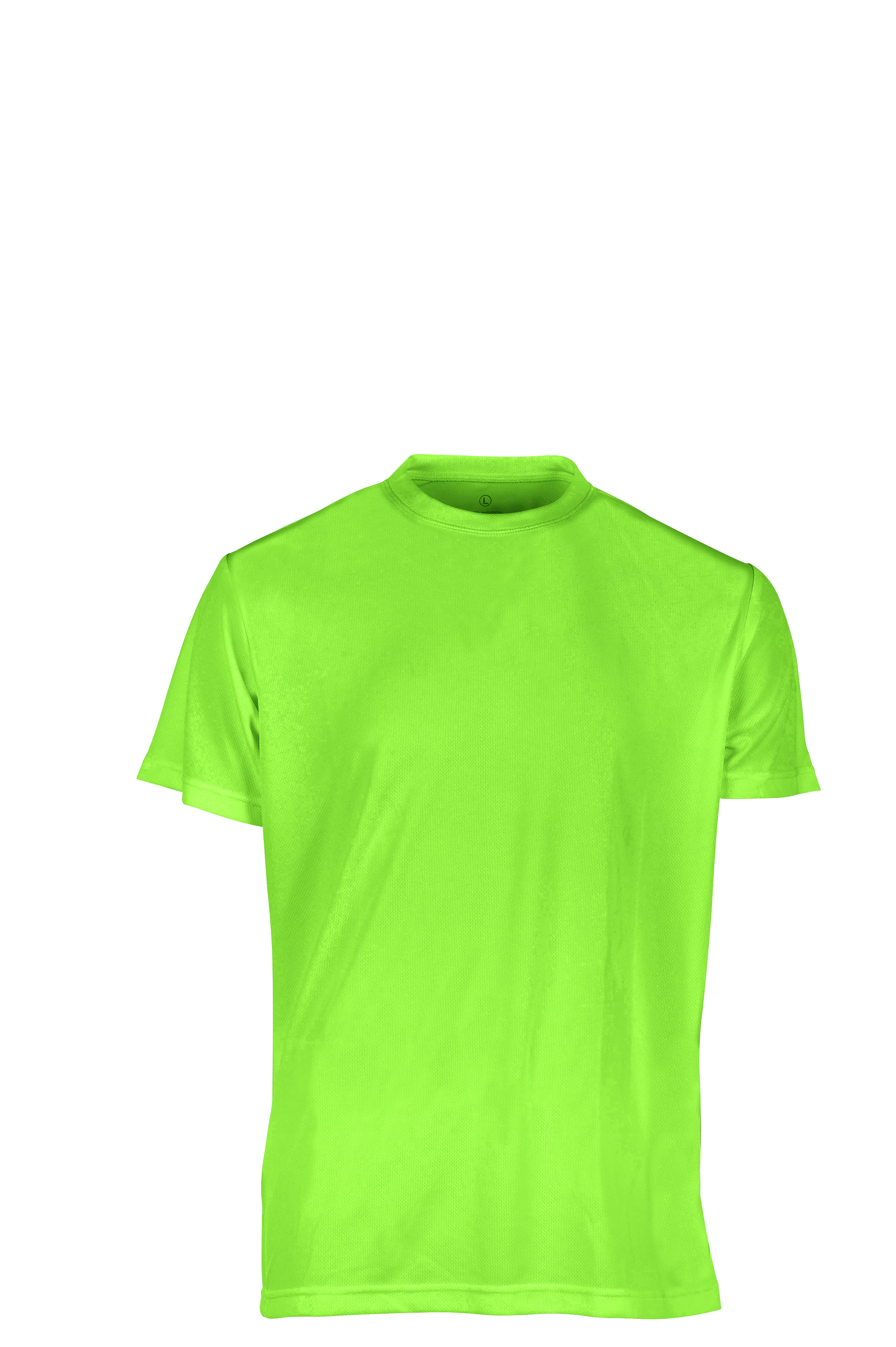 Sportshirt G/CM/C 100% Polyester 130 g/m² Aqua XXS - GR – Fluoreszierendes Grün