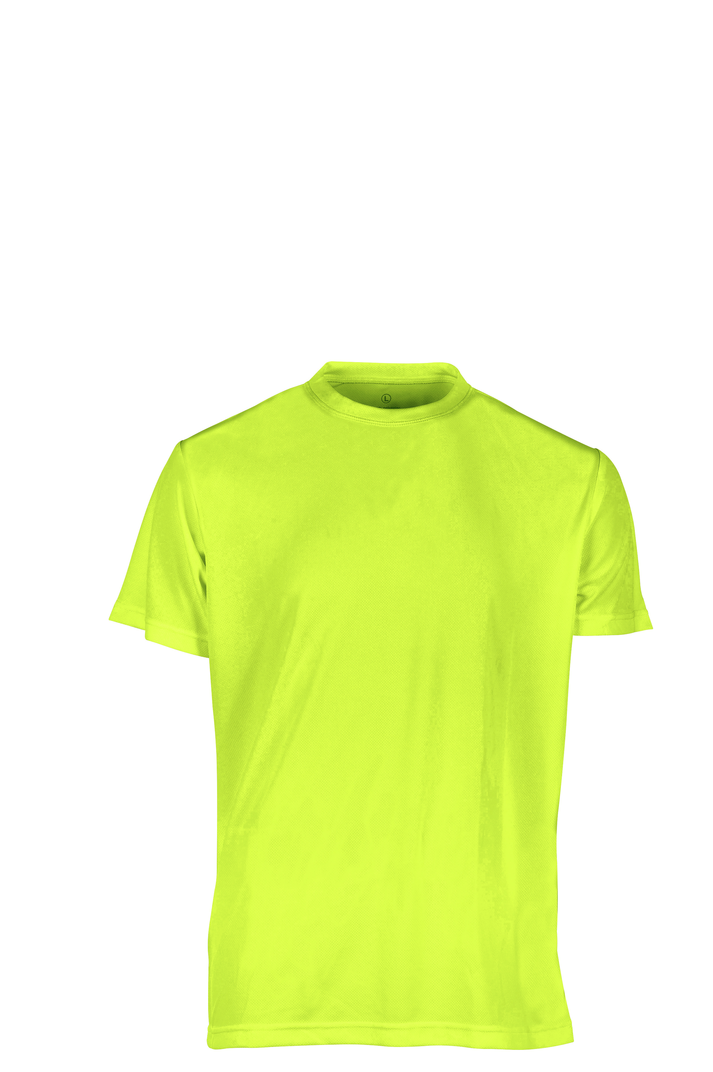 Sportshirt G/CM/C 100% Polyester 130 g/m² Aqua XXS - YE – Fluoreszierendes Gelb