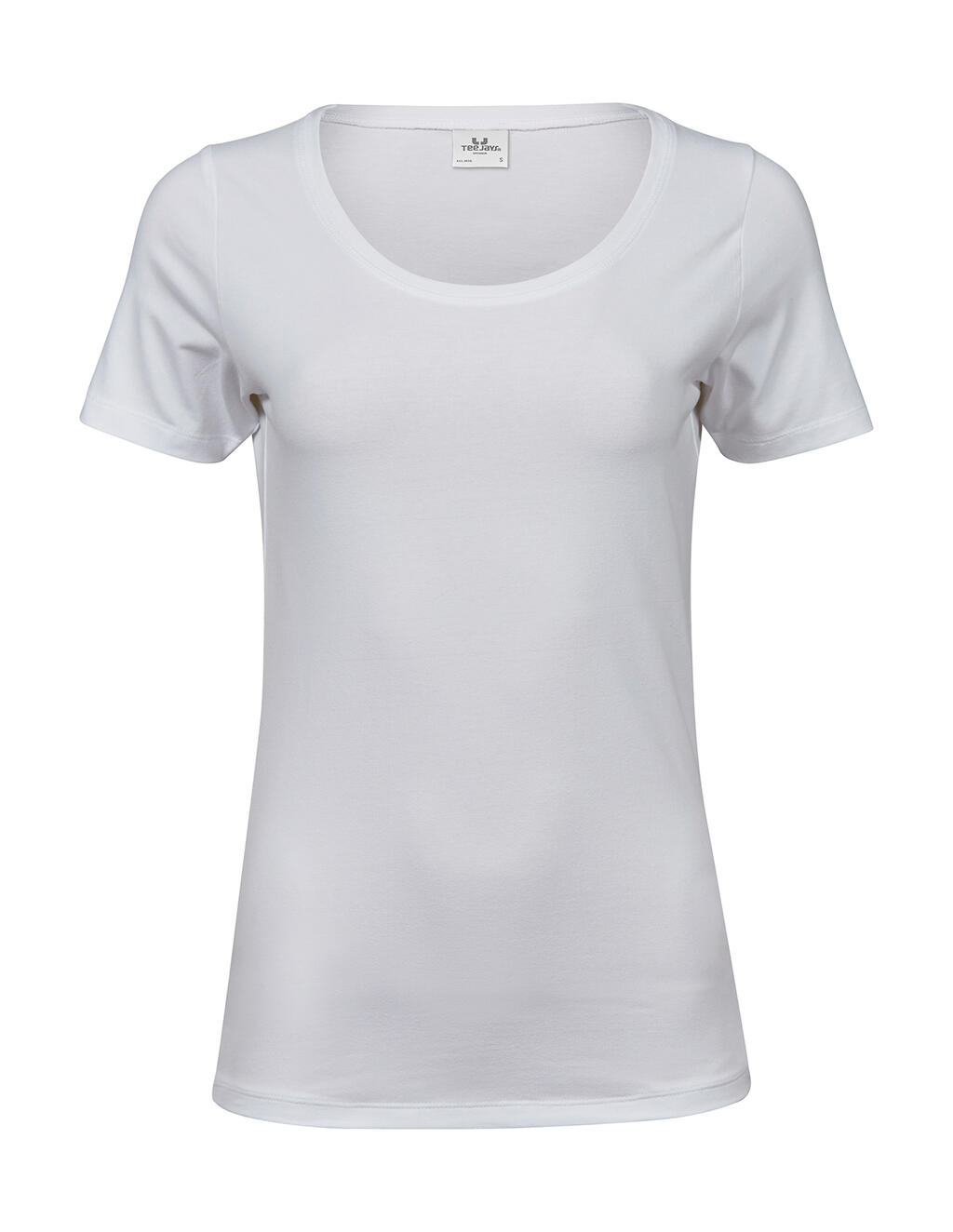 Stretch-T-Shirt für Damen - 001 - Weiß