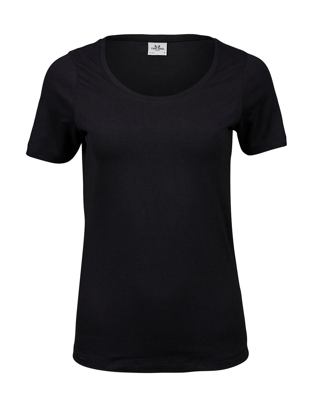 Stretch-T-Shirt für Damen - 002 - Schwarz