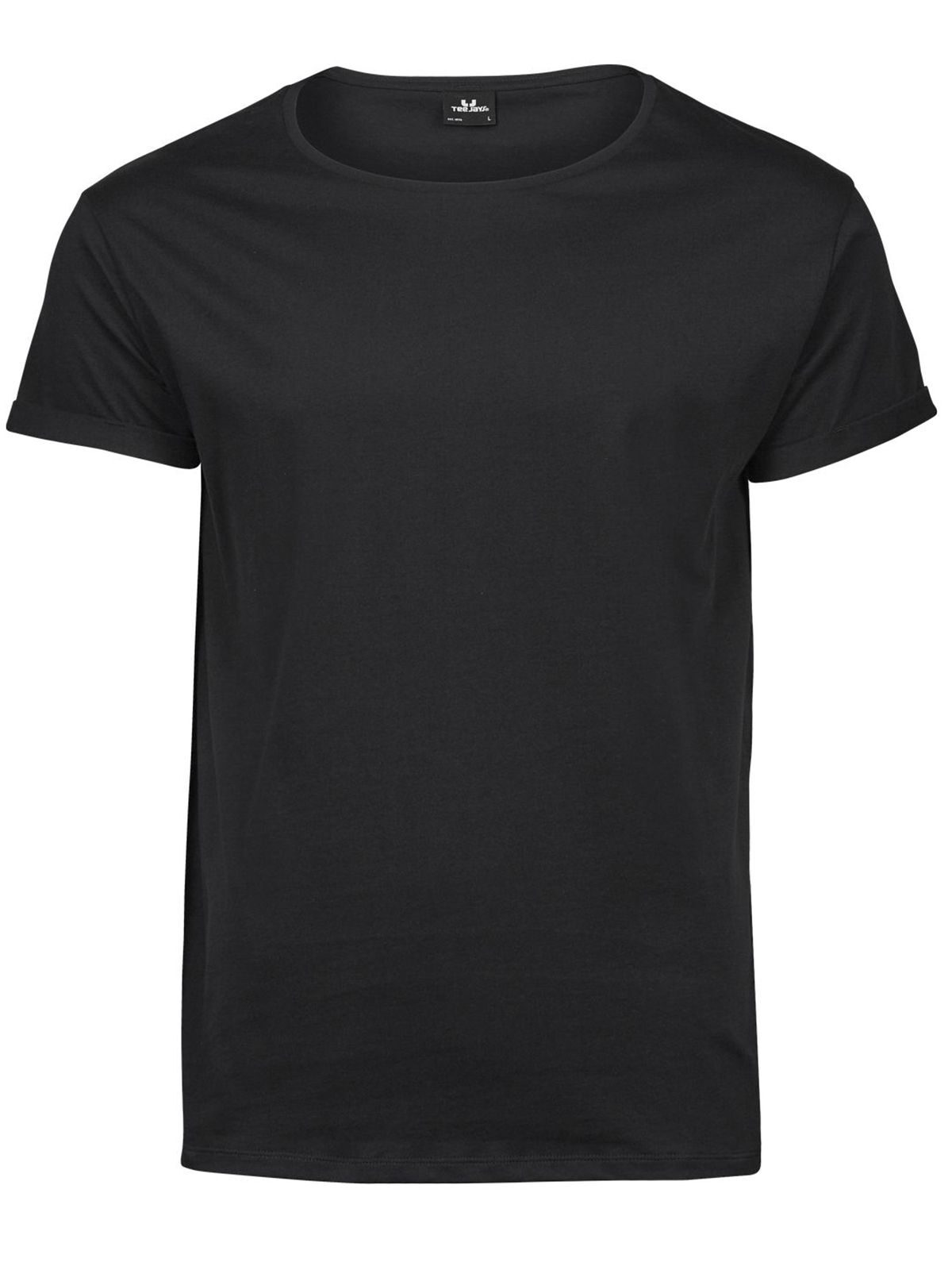 Herren-T-Shirt zum Hochkrempeln - 002 - Schwarz