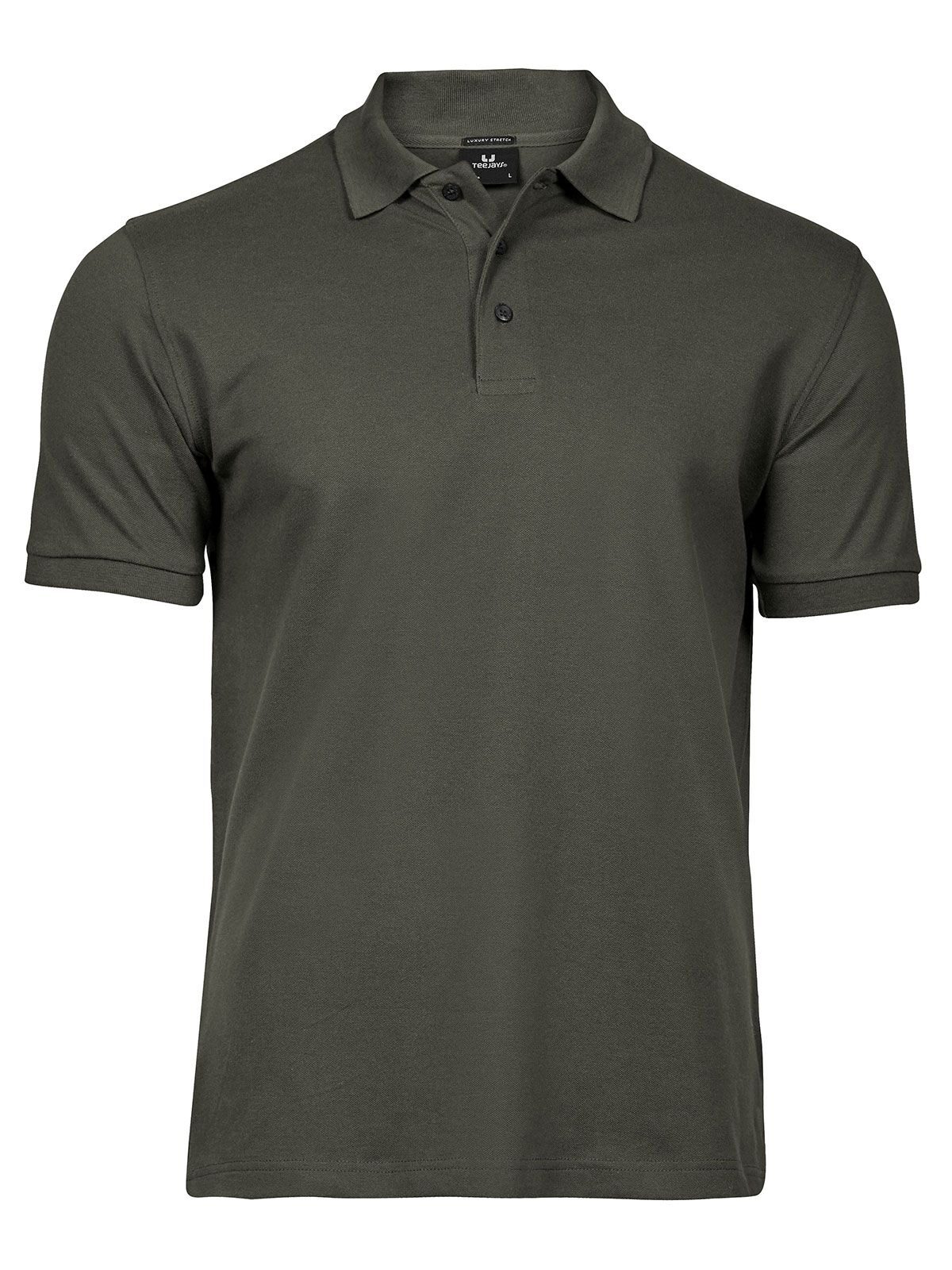 Luxuriöses Stretch-Polohemd für Herren - Dunkelgrün