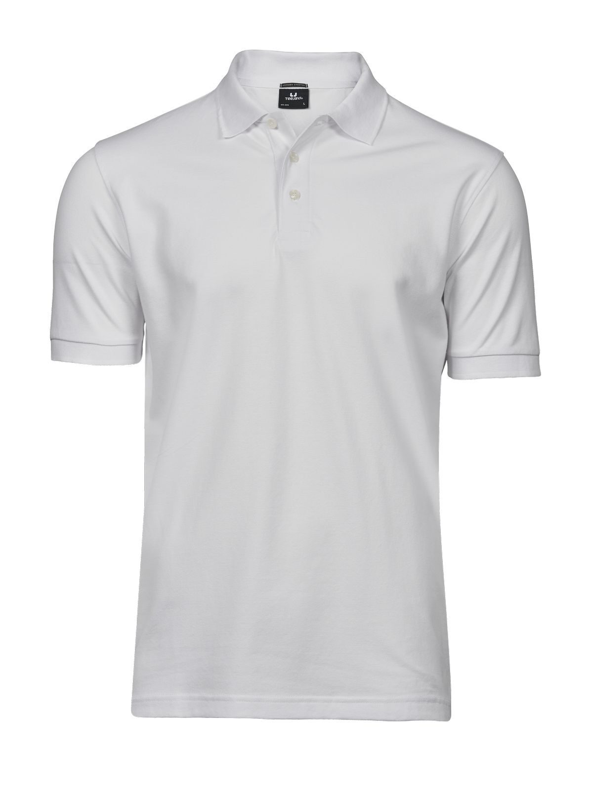 Luxuriöses Stretch-Polohemd für Herren - 001 - Weiß