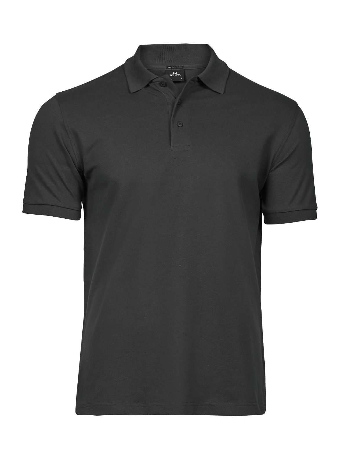 Luxuriöses Stretch-Polohemd für Herren - 005 - Dunkelgrau