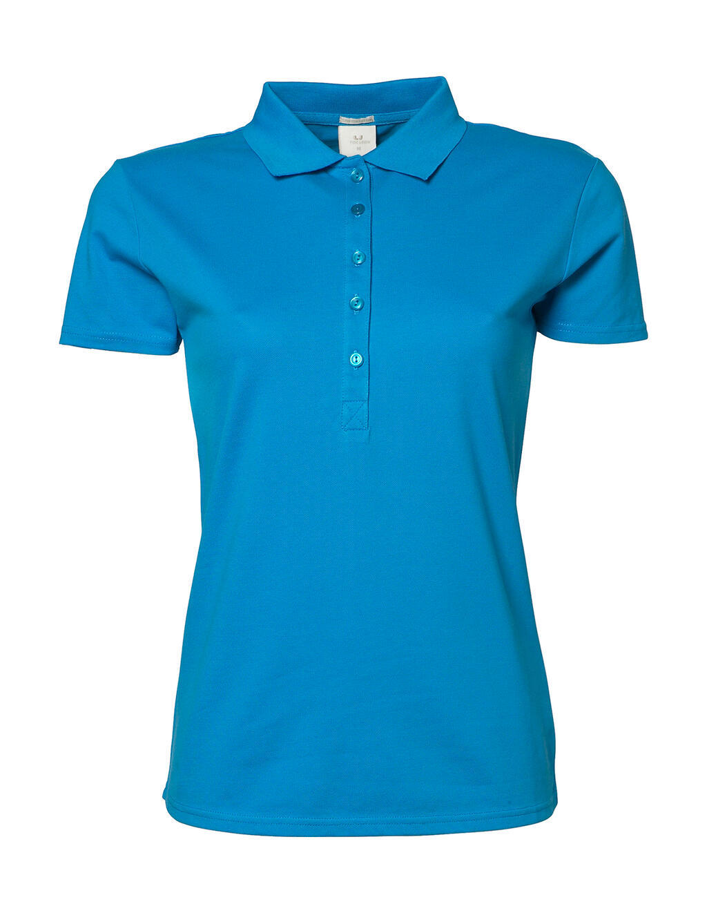 Luxuriöses Stretch-Polohemd für Damen - 016 - Azure