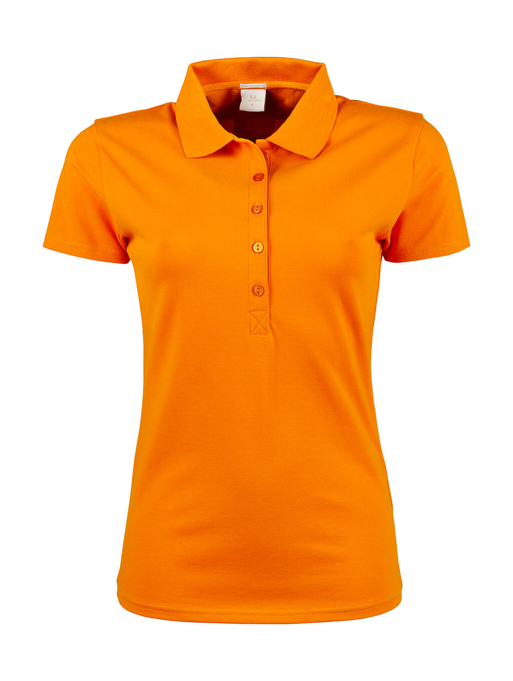 Luxuriöses Stretch-Polohemd für Damen - Mandarin